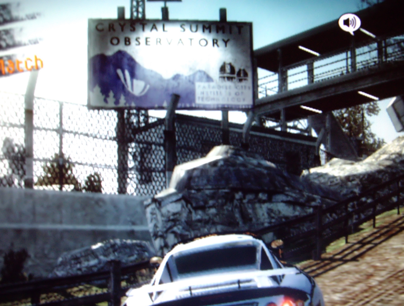 Burnout Paradise Hidden Area near the Crystal Summit Observatory