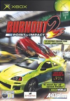 Burnout 2: Point of Impact xbox box art